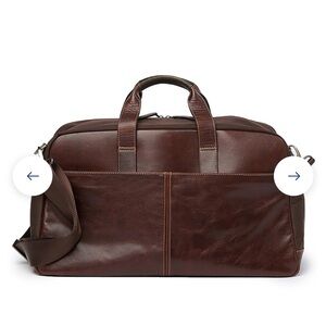 NWOT Boconi Leather Duffel Bag
